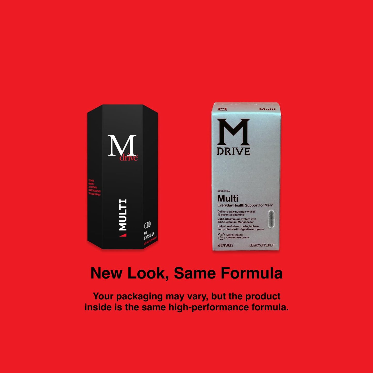 Mdrive Elite Multi - Natural Energy, Strength, Stress Relief, Lean Muscle, Immune Health Support from Zinc, Selenium, Manganese & Vitamin D, Enzymes for Digestive Support - Maple Wellness Supplements