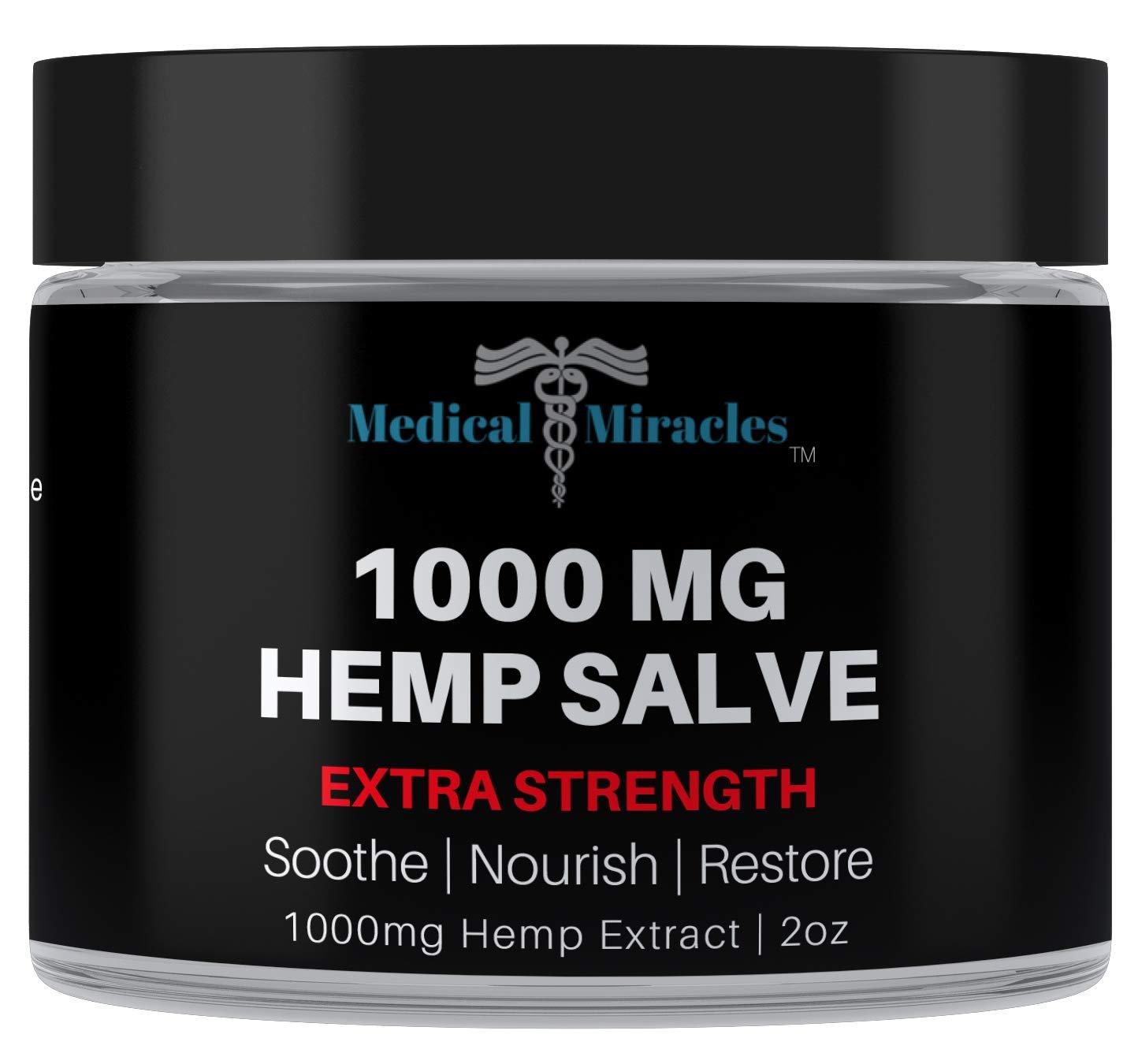 Medical Miracles Hemp 1000 Mg Extra Strength Healing Salve. Topical Salve for Skin Application. - Maple Wellness Supplements