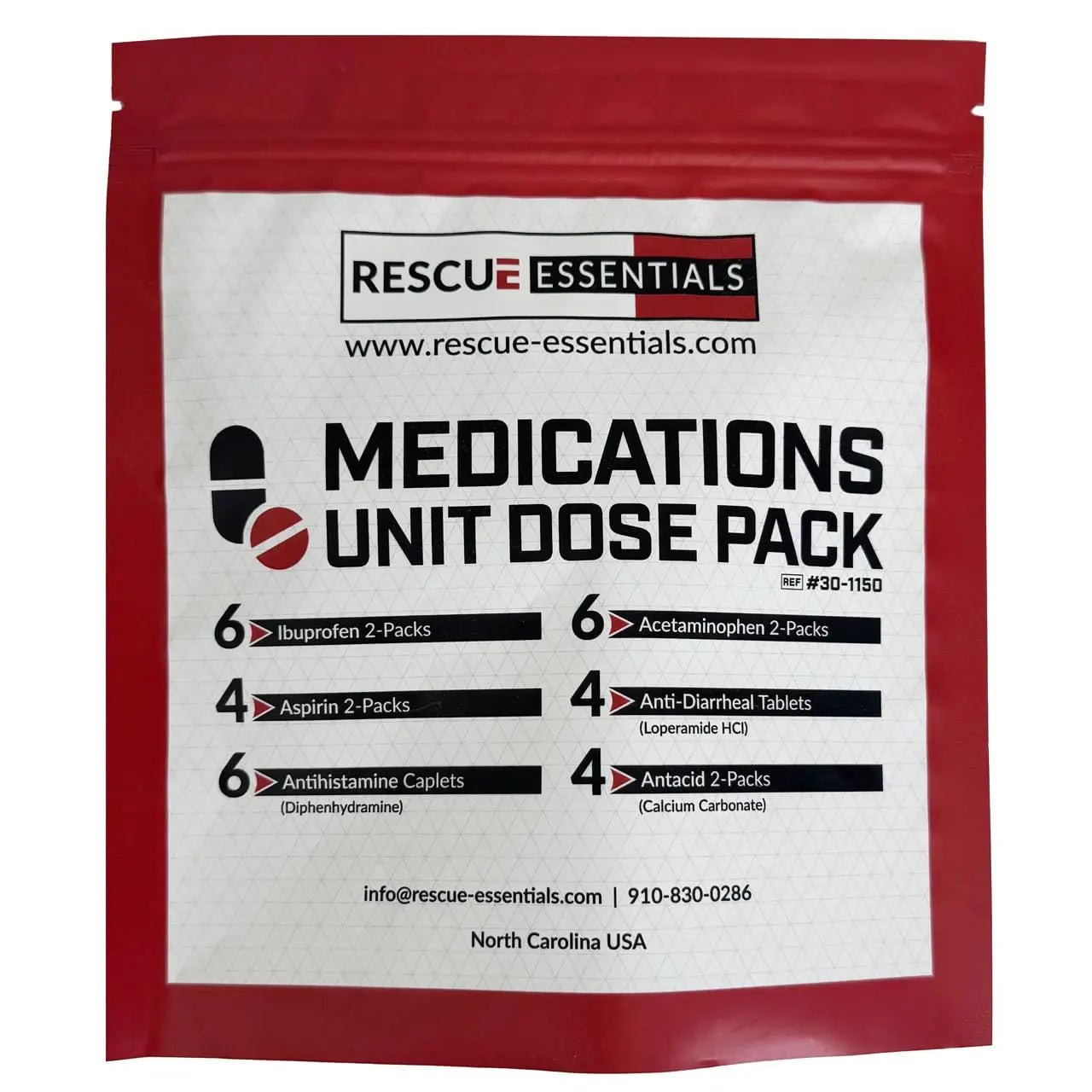 MEDICATIONS Unit DOSE Pack by RESCUE ESSENTIALS - Maple Wellness Supplements