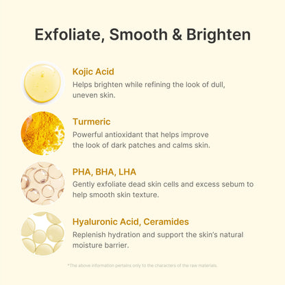 medicube Body Peel Shot with Kojic Acid and Turmeric | Gentle Body Brightening & Exfoliating Serum with BHA, LHA & PHA for Dead Skin Cells - Maple Wellness Supplements