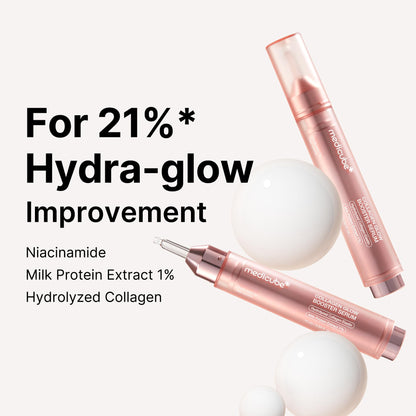 Medicube Collagen Glow Booster Milk Serum - Twist & Click - Radiance & Hydration with Niacinamide, Milk Protein Extract, Hydrolyzed Collagen - Maple Wellness Supplements