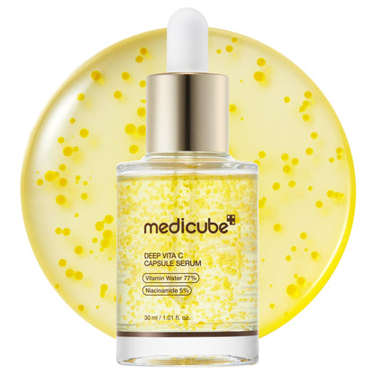 medicube Deep Vitamin C Capsule Serum | Hydrating Vitamin C Serum for Dull & Uneven-Looking Skin with Visible Concerns - Maple Wellness Supplements