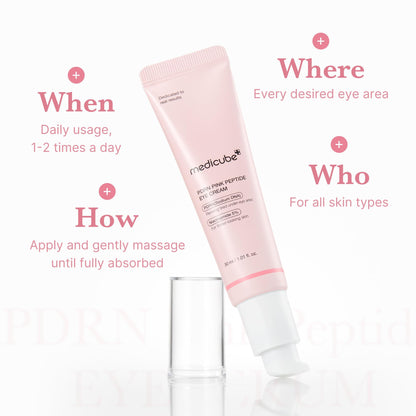 medicube Eye Serum with Salmon DNA PDRN & Pink Peptides | 99% Purity Retinol for Fine Lines - Maple Wellness Supplements