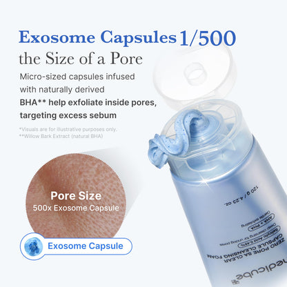 medicube Facial Cleanser Zero Pore Capsule Cleansing Foam | Daily Gentle Cleanser for Skin Texture, Blackhead & Pore Care - Maple Wellness Supplements