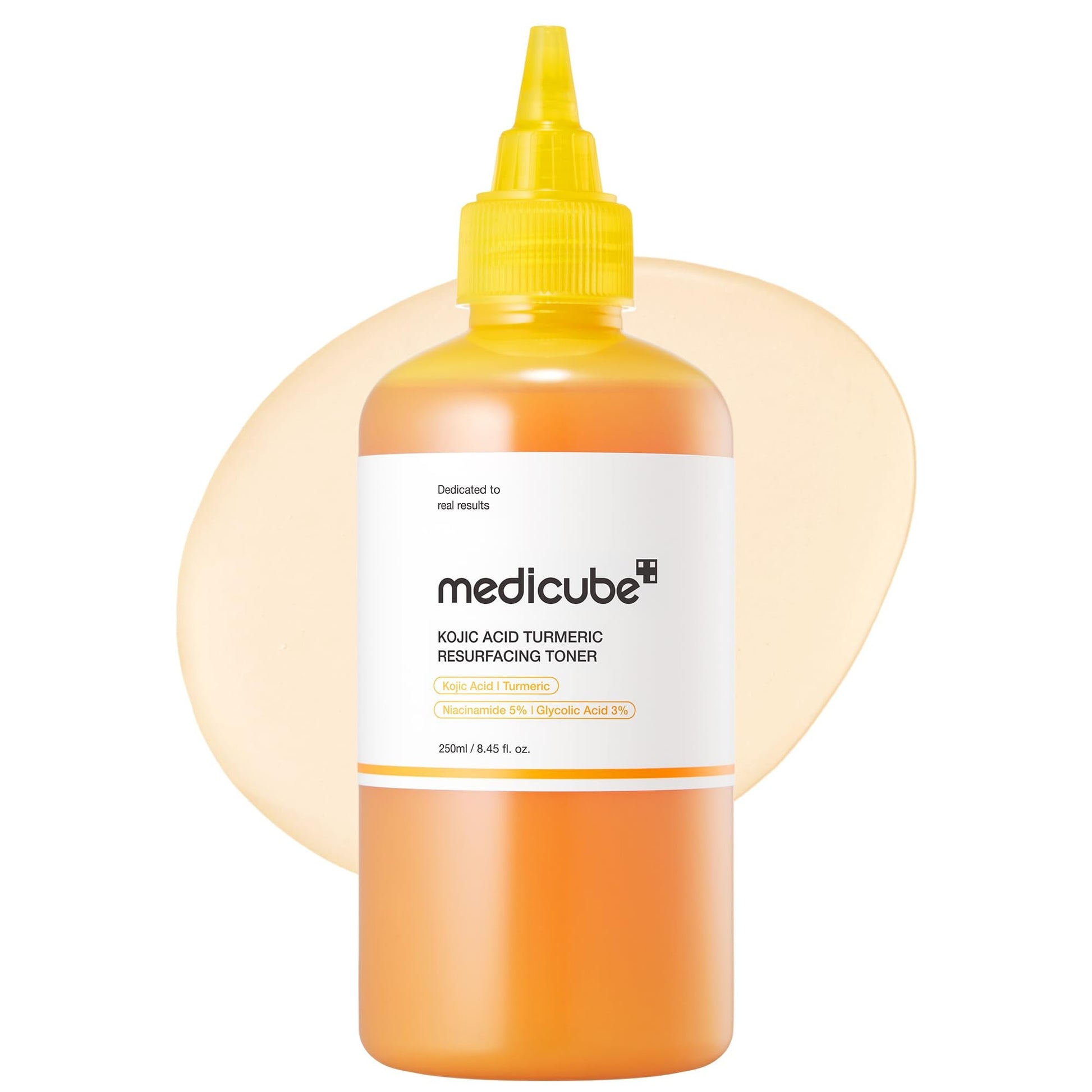 medicube Kojic Acid Turmeric Smoothing Toner for Face & Body | Lightweight Toner for Balancing Uneven Skin Tone & Texture - Maple Wellness Supplements