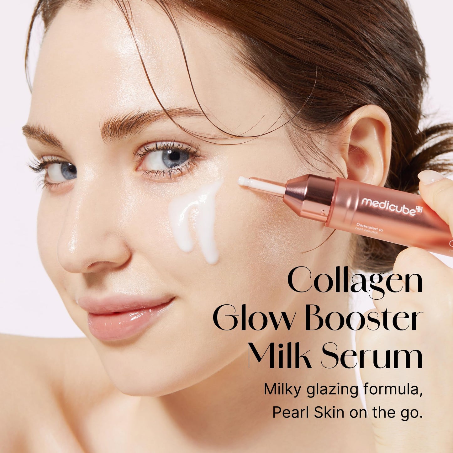 medicube Milky Collagen Double Glow Lock Duo: Collagen Glazed Milky Wrapping Mask and Booster Serum | 130DaCollagen, Niacinamide, Glutathione for Plumped, Radiant Glass Skin - Maple Wellness Supplements