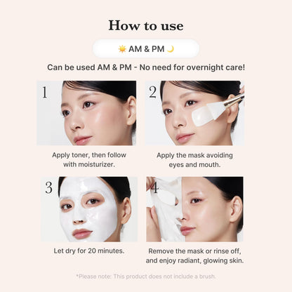 medicube Milky Collagen Double Glow Lock Duo: Collagen Glazed Milky Wrapping Mask and Booster Serum | 130DaCollagen, Niacinamide, Glutathione for Plumped, Radiant Glass Skin - Maple Wellness Supplements