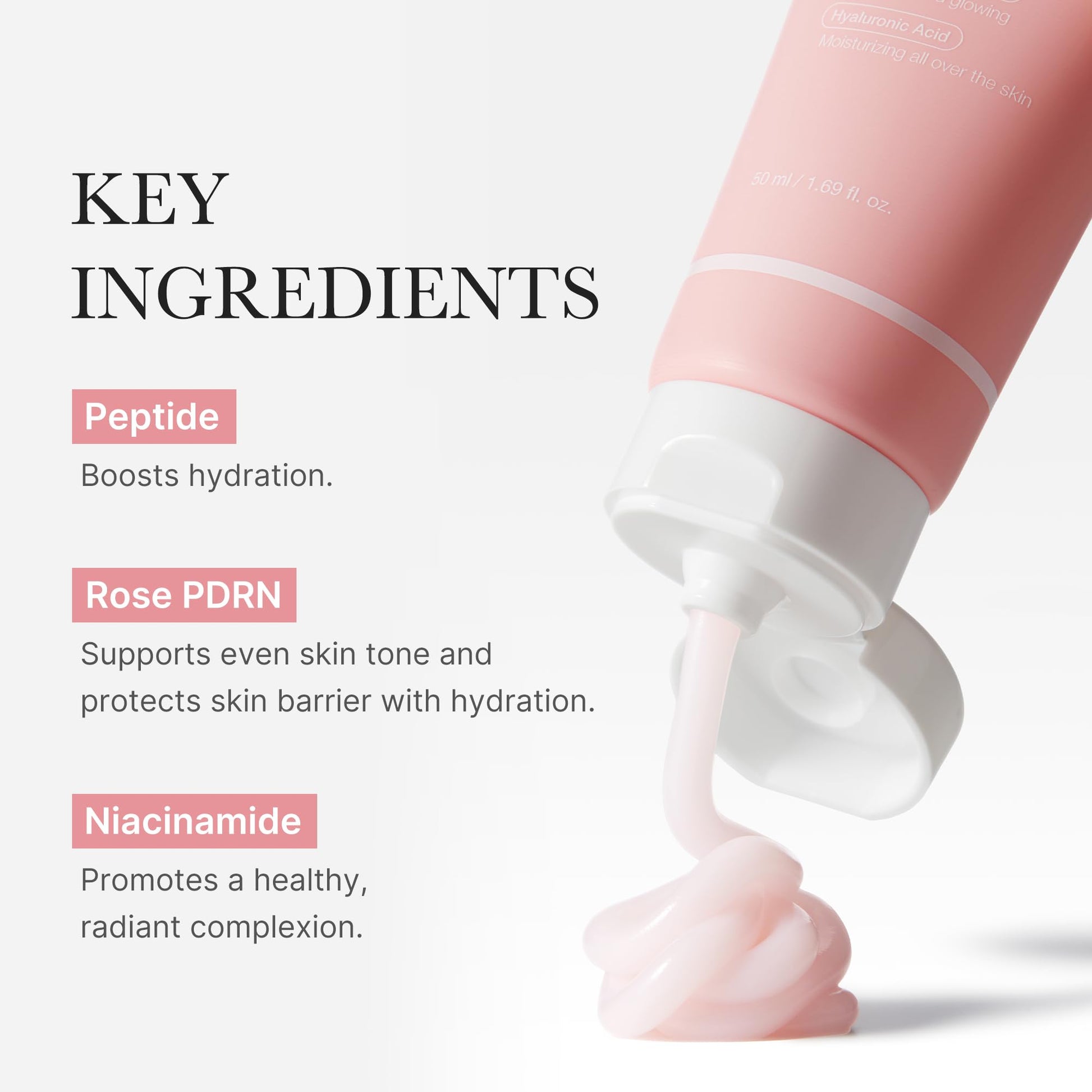medicube PDRN Pink Hyaluronic Moisturizing Cream | Blemish Recovery, Relief & Hydrating Care | Restores Skin Elasticity & Glow - Maple Wellness Supplements