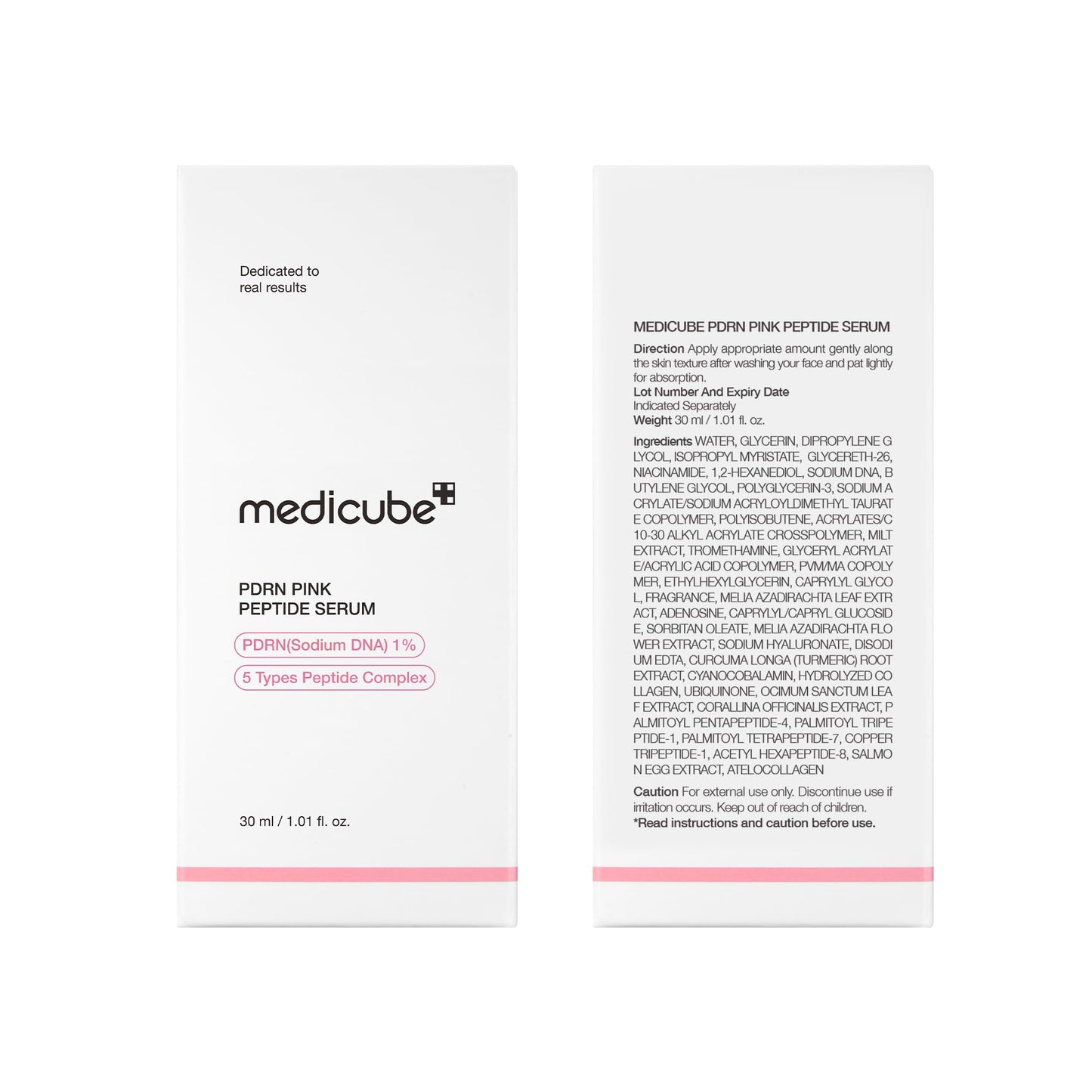 medicube PDRN Pink Peptide Serum with Salmon DNA | Pink Glow Serum with Peptides - Maple Wellness Supplements