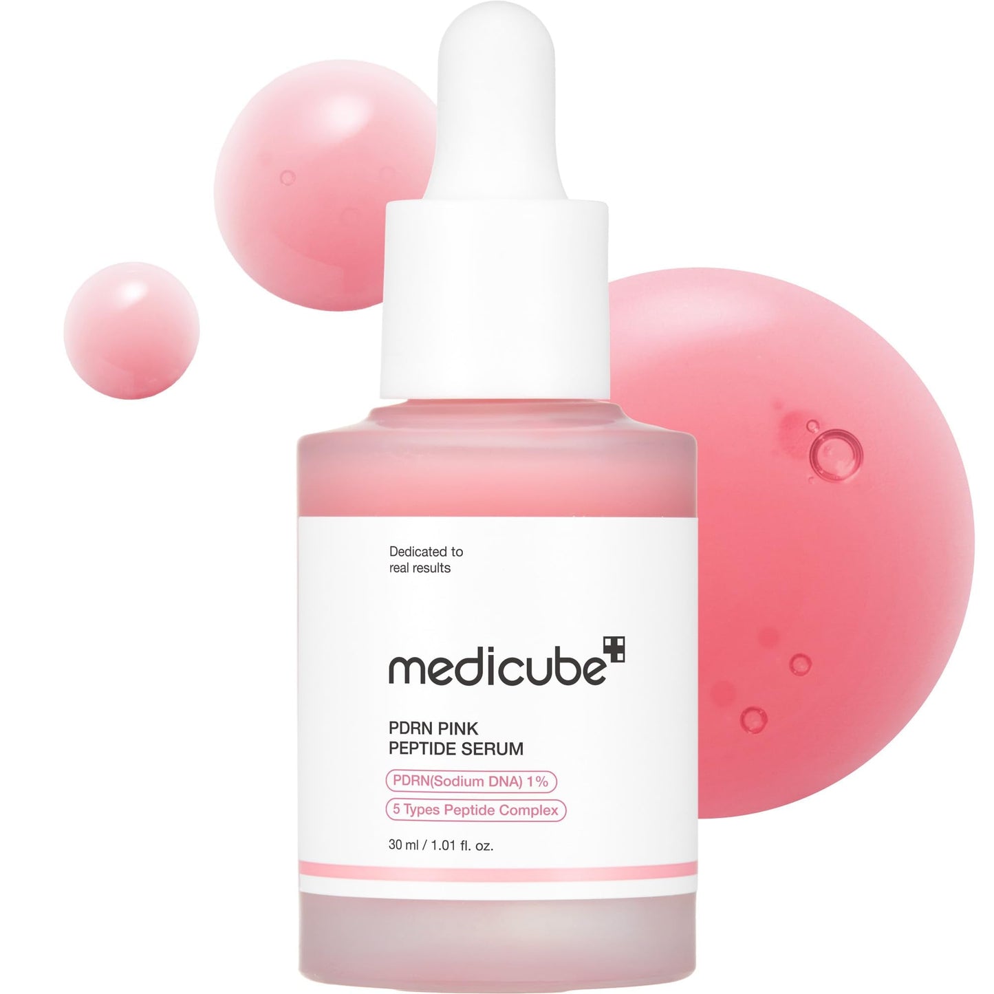 medicube PDRN Pink Peptide Serum with Salmon DNA | Pink Glow Serum with Peptides - Maple Wellness Supplements