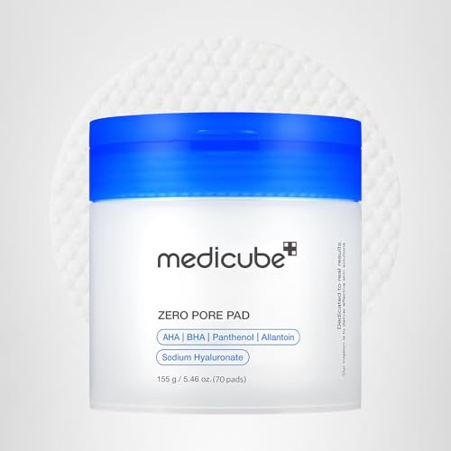 medicube Toner Pads Zero Pore Pad 2.0 | Dual-Textured Facial Pad for Exfoliation and Pore Care with 4.5% AHA Lactic Acid - Maple Wellness Supplements