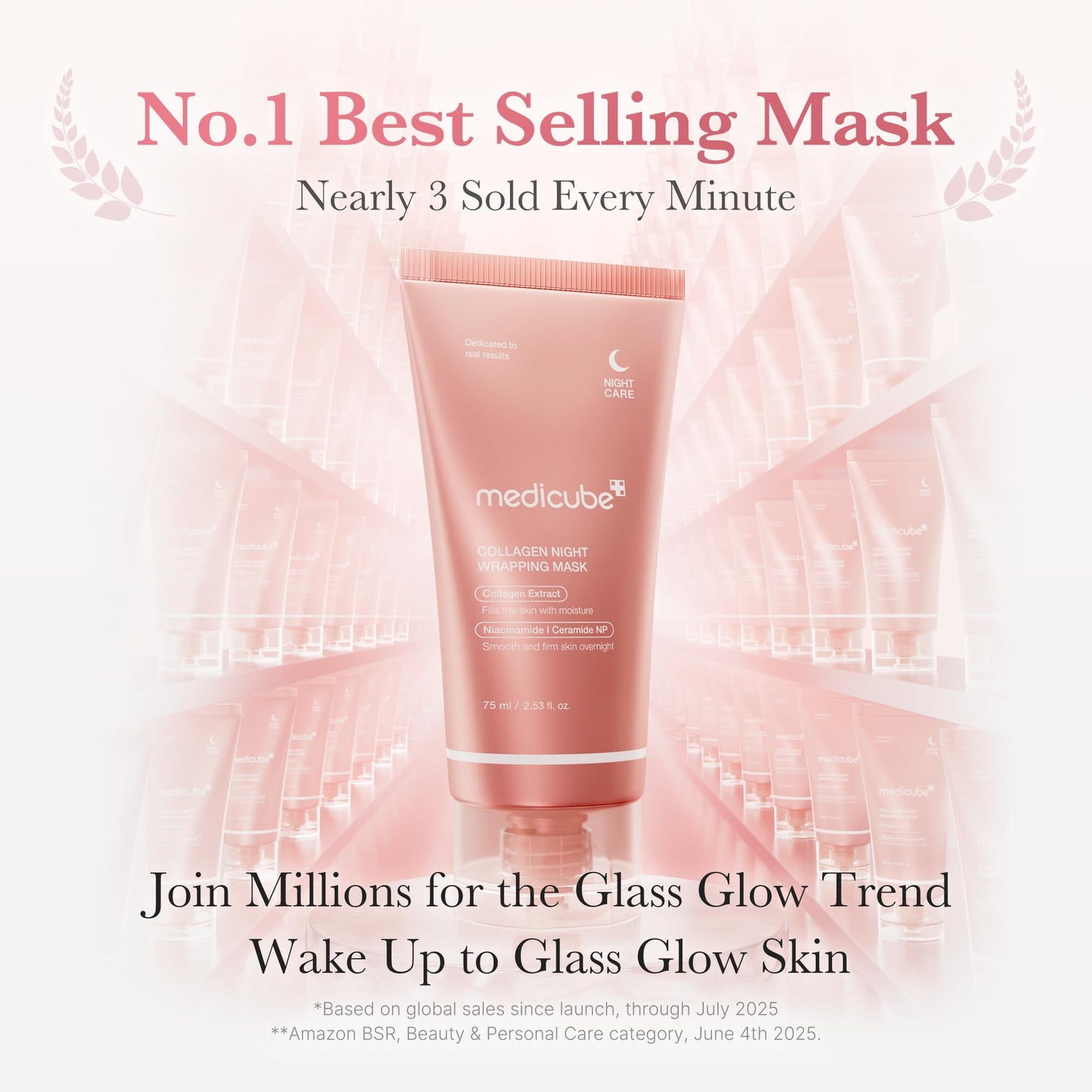 medicube Wrapping Mask Collagen Overnight Peel Off Facial Mask | Elasticity & Hydration Care, Reduces Sagging & Dullness - Maple Wellness Supplements