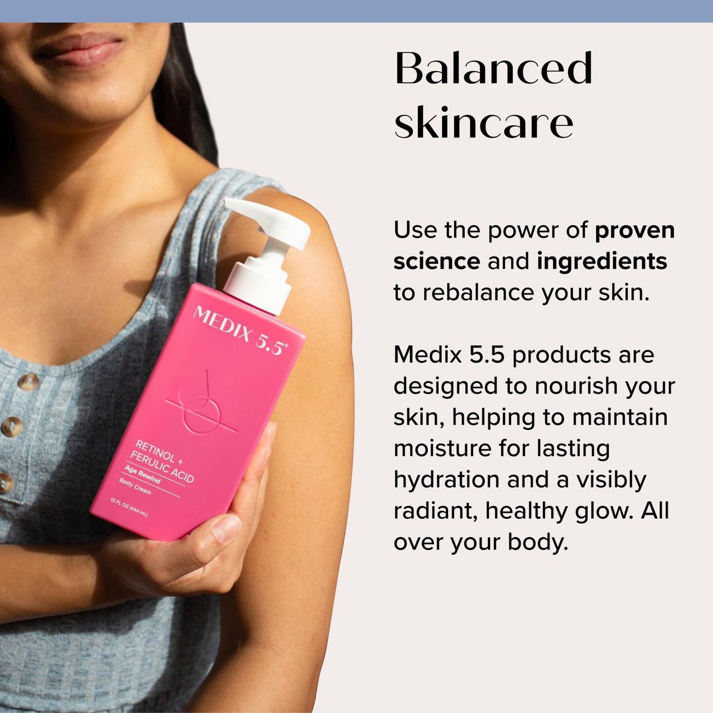 Medix 5.5 Retinol Body Lotion Firming Moisturizer | Crepey Skincare Treatment - Maple Wellness Supplements
