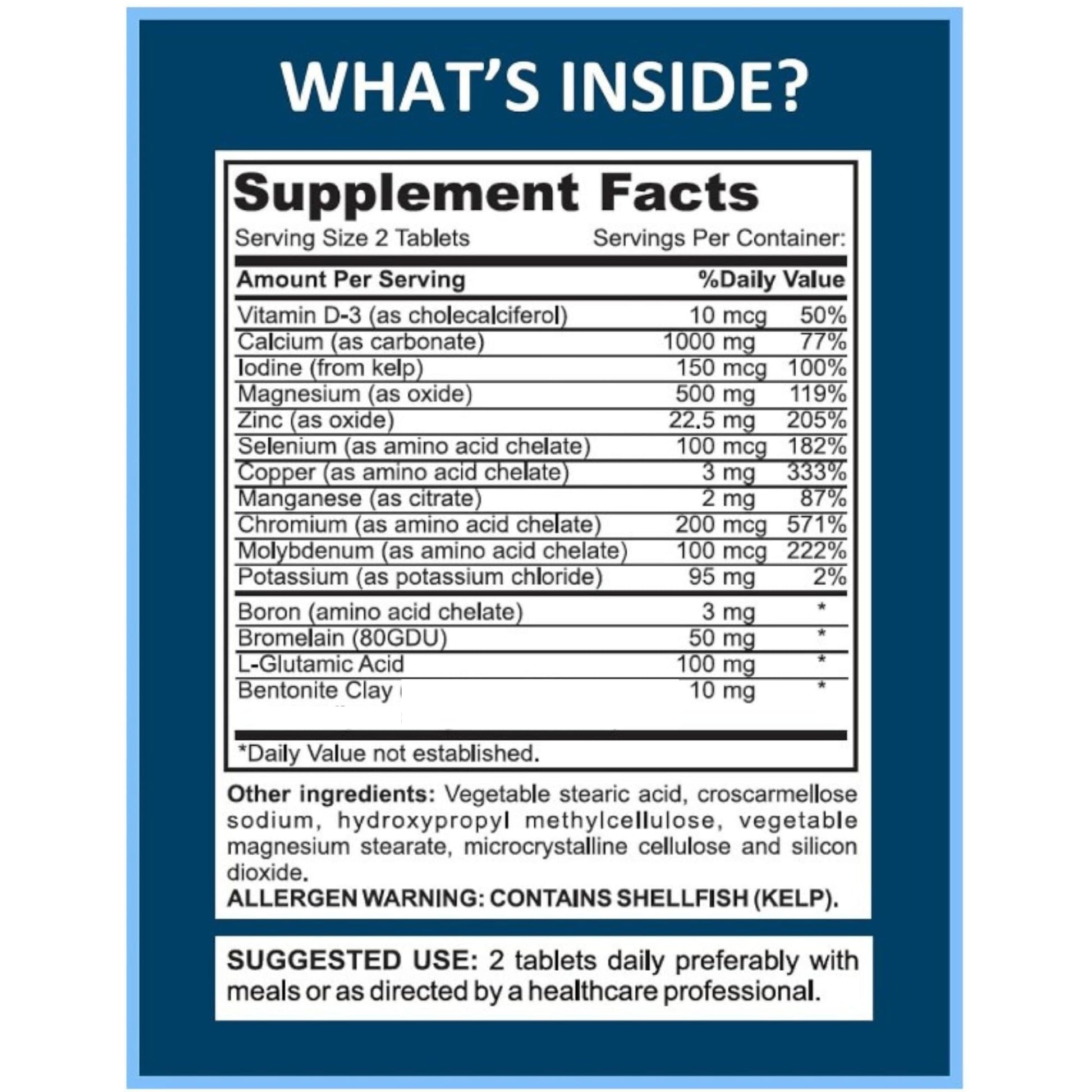 Mega Minerals Supplement by Youfit Nutrition | Trace Minerals | Premium Formula with Source of Minerals and Immune Health Support | Iron Free | All in One - Maple Wellness Supplements