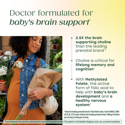 MegaFood Baby & Me 2 Prenatal Vitamin and Minerals - Vitamins for Women - with Folate (Folic Acid Natural Form), Choline, Iron, Iodine, and Vitamin C - Maple Wellness Supplements