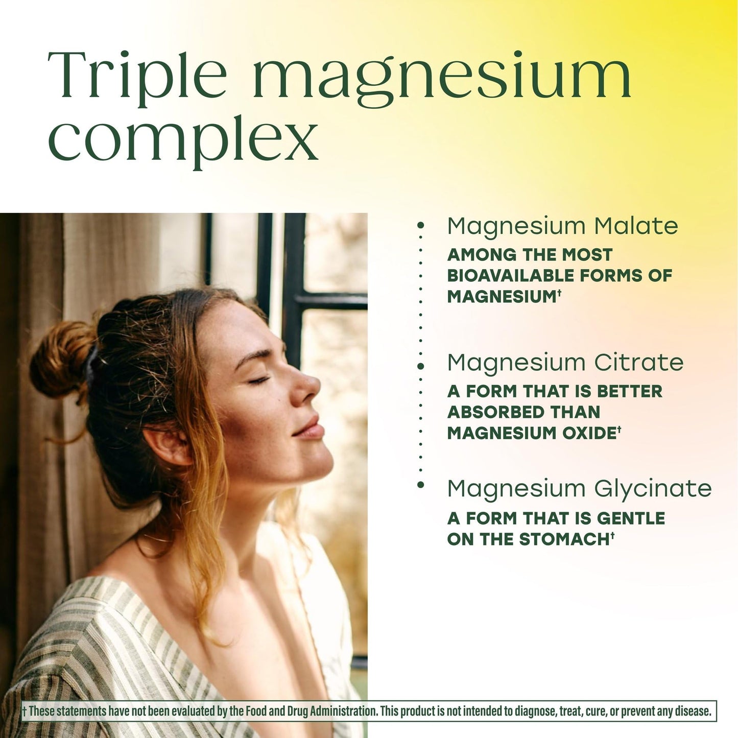 MegaFood Magnesium Glycinate, Citrate, Malate 300mg Supplement - Highly Absorbable Blend to Support Heart, Nerve Health & Relaxation, Triple Magnesium Complex Supplement, 60 Capsules (30 Servings) - Maple Wellness Supplements