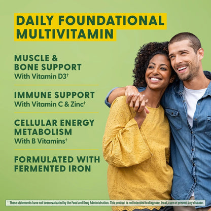 MegaFood One Daily Multivitamin for Women and Men, Immune Support Supplement with Real Food, Vitamin C & Vitamin B, Bone Health, Cellular Energy Metabolism, Vegetarian - Maple Wellness Supplements
