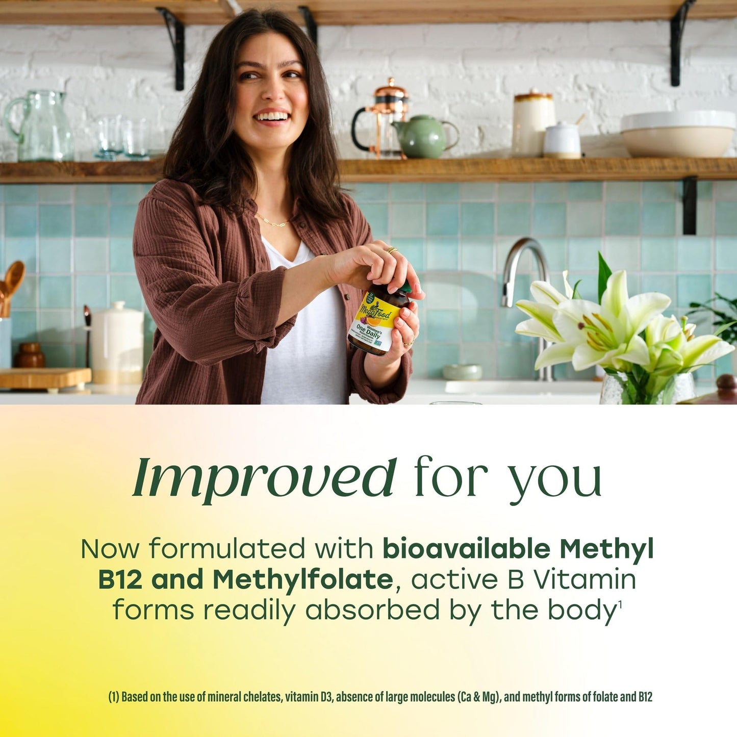 MegaFood Womens Multivitamin One Daily - Multivitamin for Women - Vitamin C, Vitamin D, Iron & B Vitamins - Bone, Energy Metabolism & Immune Support - Maple Wellness Supplements