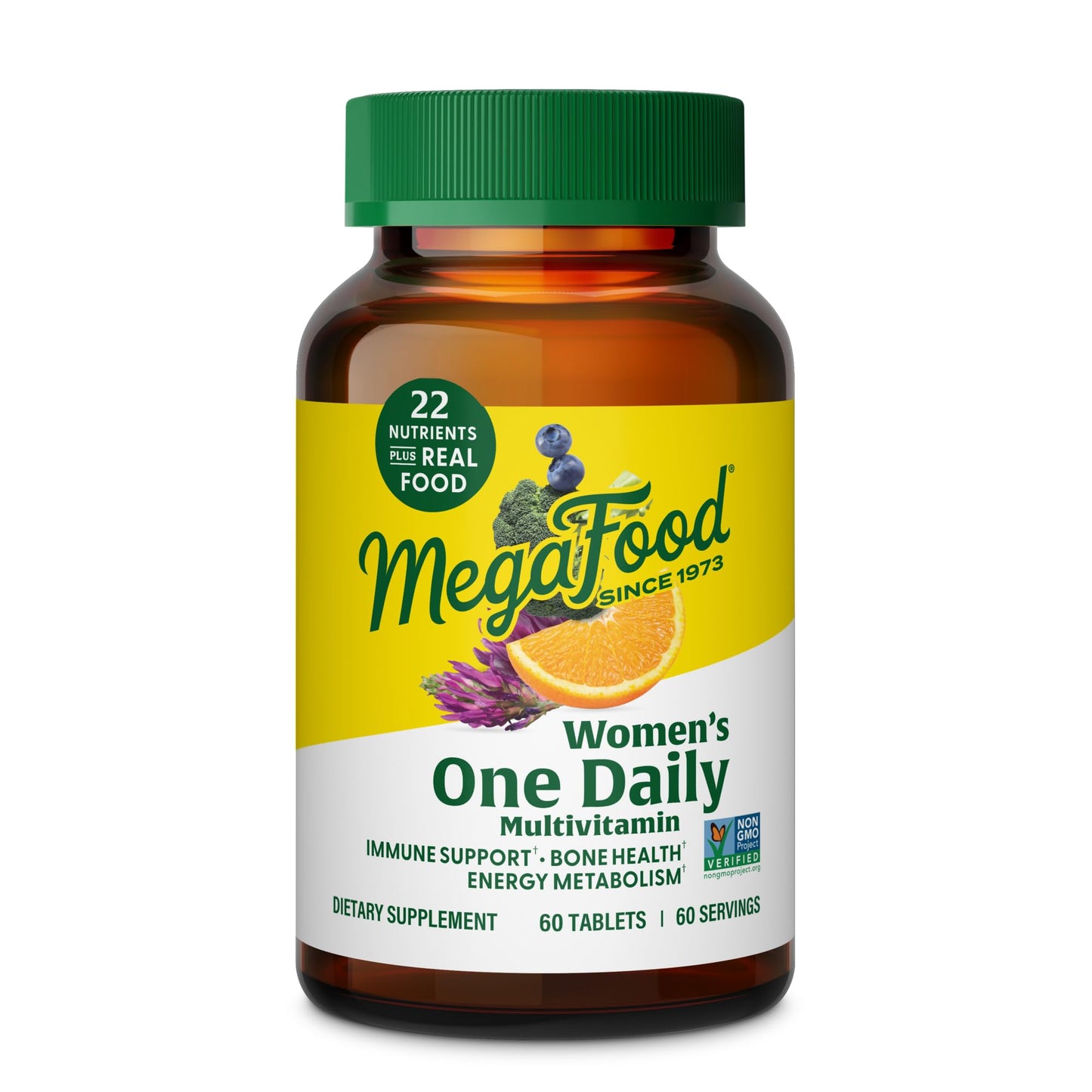 MegaFood Womens Multivitamin One Daily - Multivitamin for Women - Vitamin C, Vitamin D, Iron & B Vitamins - Bone, Energy Metabolism & Immune Support - Maple Wellness Supplements