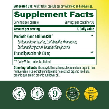MegaFood Womens Probiotic + Prebiotic - Gluten-Free Prebiotics and Probiotics for Women, Supports Digestive Health & Regularity, Vaginal Probiotics - Maple Wellness Supplements