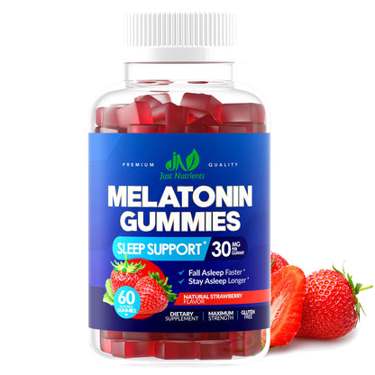 Melatonin 30mg Gummies for Adults (60 Servings) - Maximum Strength Sleep Support with 30mg of Melatonin Per Gummy - Gluten-Free, Sugar-Free, Non-GMO, 100% Vegetarian, - Maple Wellness Supplements