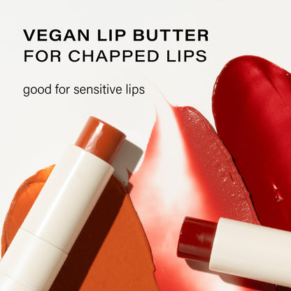 Melixir Vegan Lip Butter (12 Colors), Hydrating Tinted Lip Balm Stick, Bee-Free, Petrolatum-Free, Plant-Based, Moisturizes Dry & Chapped Lips With Shea Butter, Sheer, Natural Finish - 11 Autumn Rain - Maple Wellness Supplements