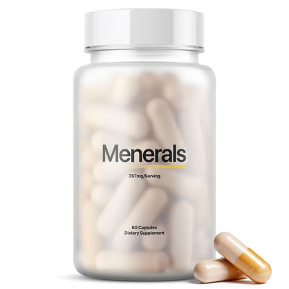 Menerals Mens Multivitamin – Powerful All in One Mineral Supplement for Men – Natural Trace Minerals with Fulvic Acid from Rich American Soil - Maple Wellness Supplements