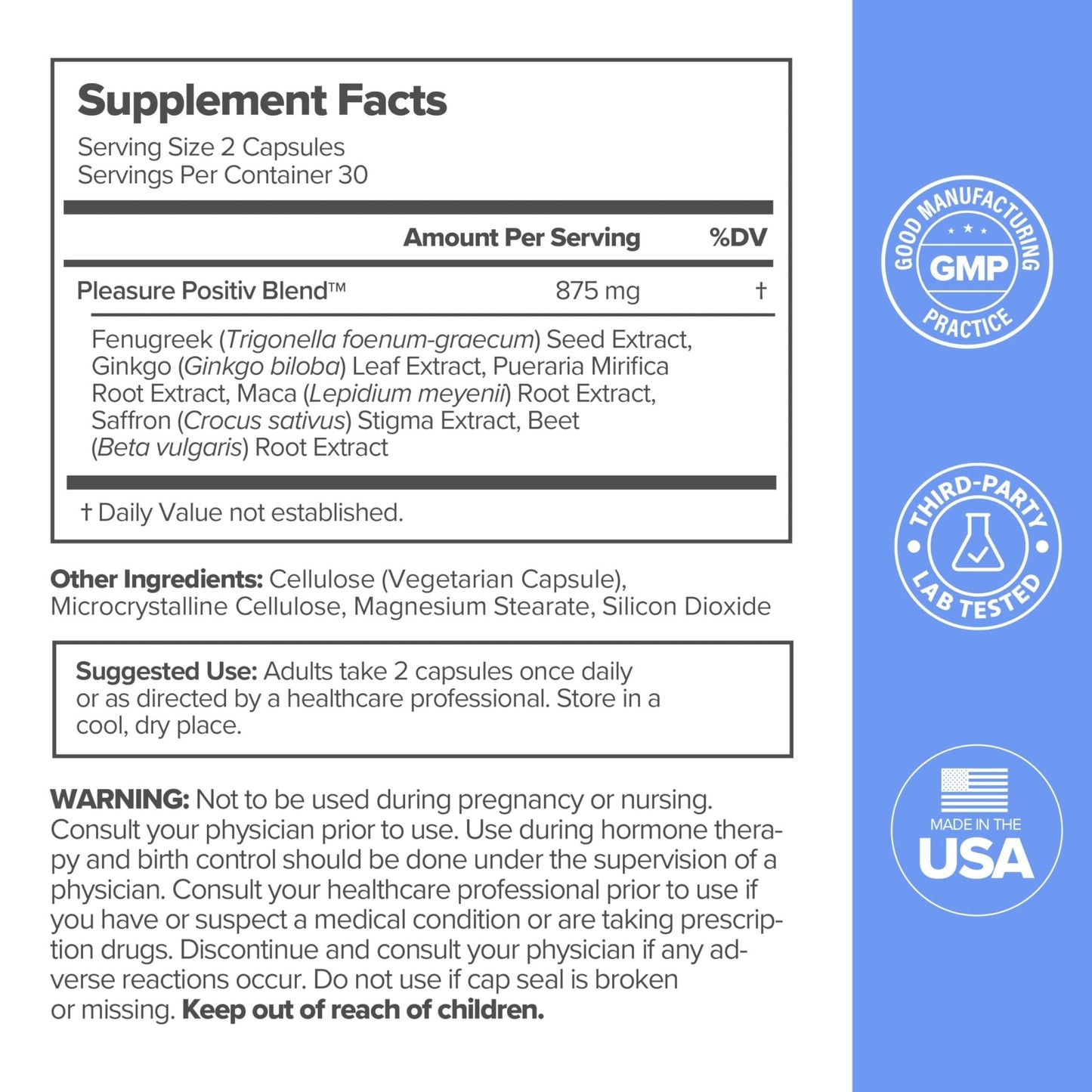 MENO Vaginal Moisture Support Capsules – OBGYN-Formulated to Support Healthy Vaginal Moisture, Mood & Relaxation – Hormone-Free Supplements with Maca Root & Fenugreek Seed Extract – 30 Servings - Maple Wellness Supplements