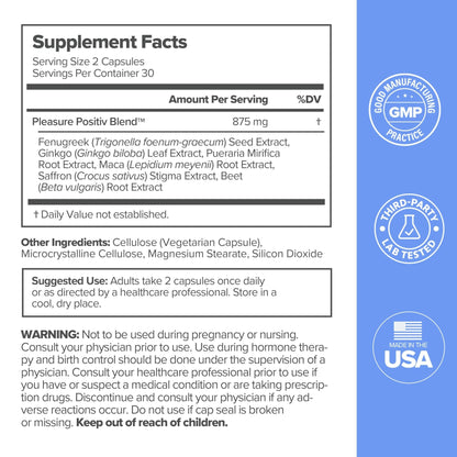 MENO Vaginal Moisture Support Capsules – OBGYN-Formulated to Support Healthy Vaginal Moisture, Mood & Relaxation – Hormone-Free Supplements with Maca Root & Fenugreek Seed Extract – 30 Servings - Maple Wellness Supplements