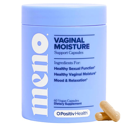 MENO Vaginal Moisture Support Capsules – OBGYN-Formulated to Support Healthy Vaginal Moisture, Mood & Relaxation – Hormone-Free Supplements with Maca Root & Fenugreek Seed Extract – 30 Servings - Maple Wellness Supplements