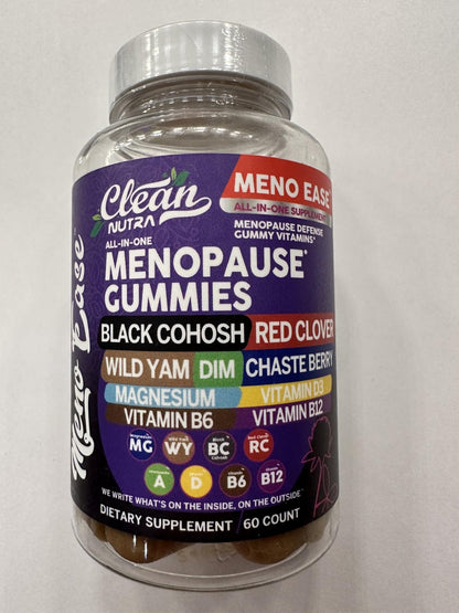 Menopause Supplement for Women Gummies with Black Cohosh, Wild Yam, DIM, Magnesium, Red Clover Chasteberry for Hormone Balance Relief Night Sweats Mood Plus Bergamot, Vitamin D3, Vitamin B6 B12 - Maple Wellness Supplements
