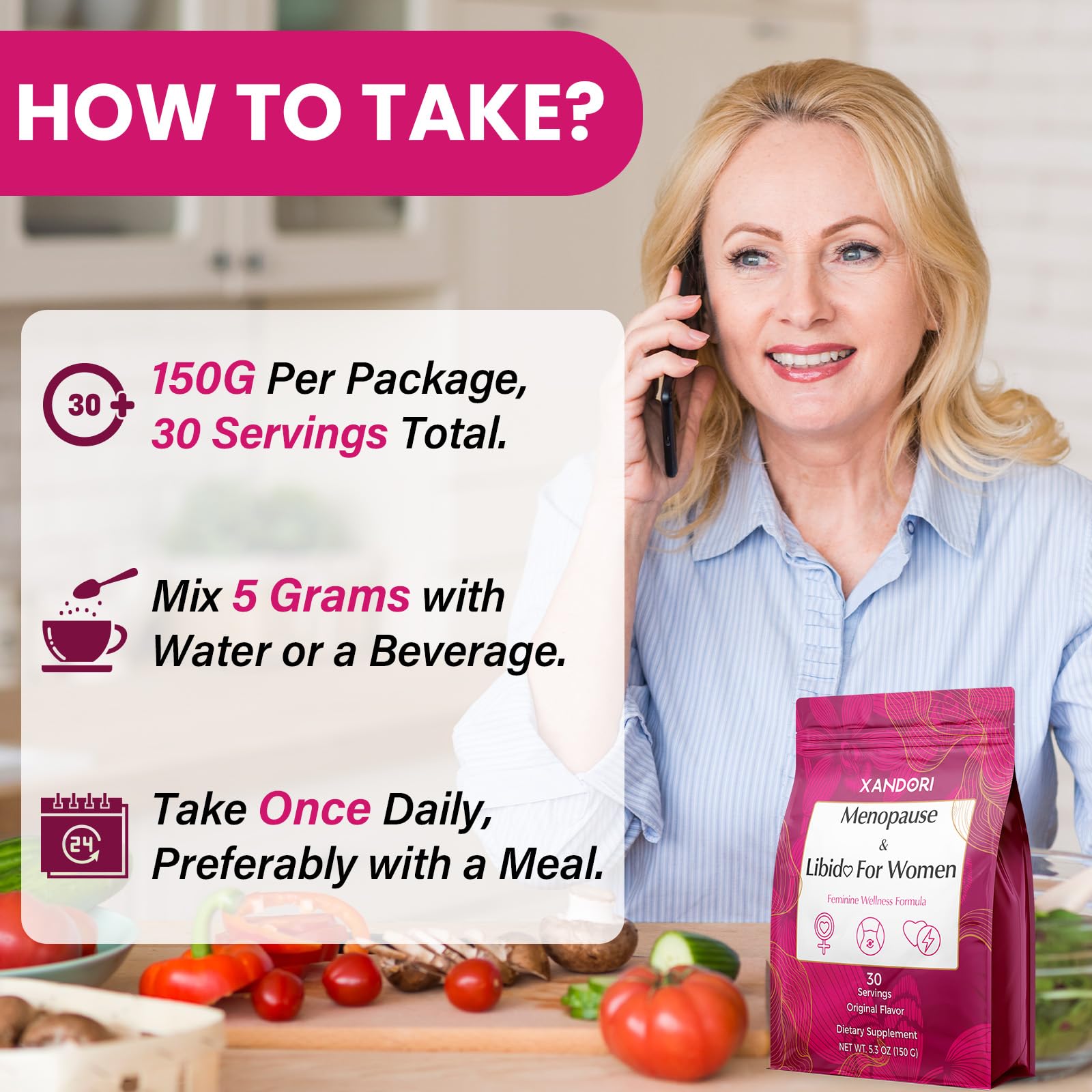 Menopause Supplements for Women, 10-in-1 Hormone Balance for Women, with Red Clover, Korean Ginseng, Shatavari - Menopause & Libisoothe Powder for Desire, Hot Flashes, Night Sweats & Mood - 5.3 Oz - Maple Wellness Supplements