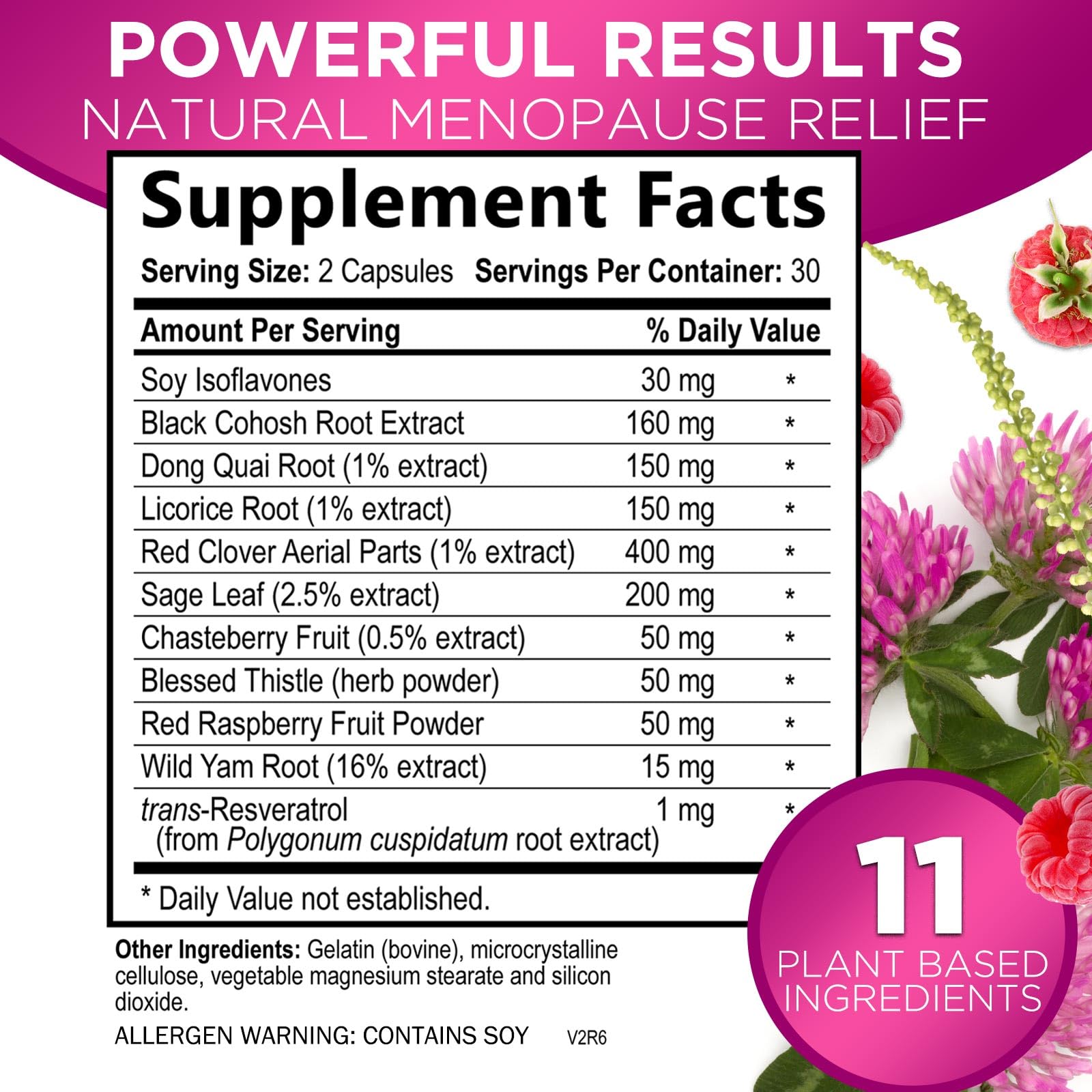 Menopause Supplements for Women - Complete Menopause Relief with Dong Quai & Black Cohosh - For Natural, Mild Hot Flash & Night Sweats - Hormone, Energy & Balance Support, Bottled in USA - 60 Capsules - Maple Wellness Supplements