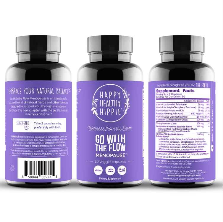 Menopause Supplements for Women – DIM Supplement + Probiotics | Estrogen Metabolism & Hormone Balance Support | Perimenopause Relief | Hot Flashes, Mood Swings & Night Sweats | Dong Quai | 60 Ct - Maple Wellness Supplements