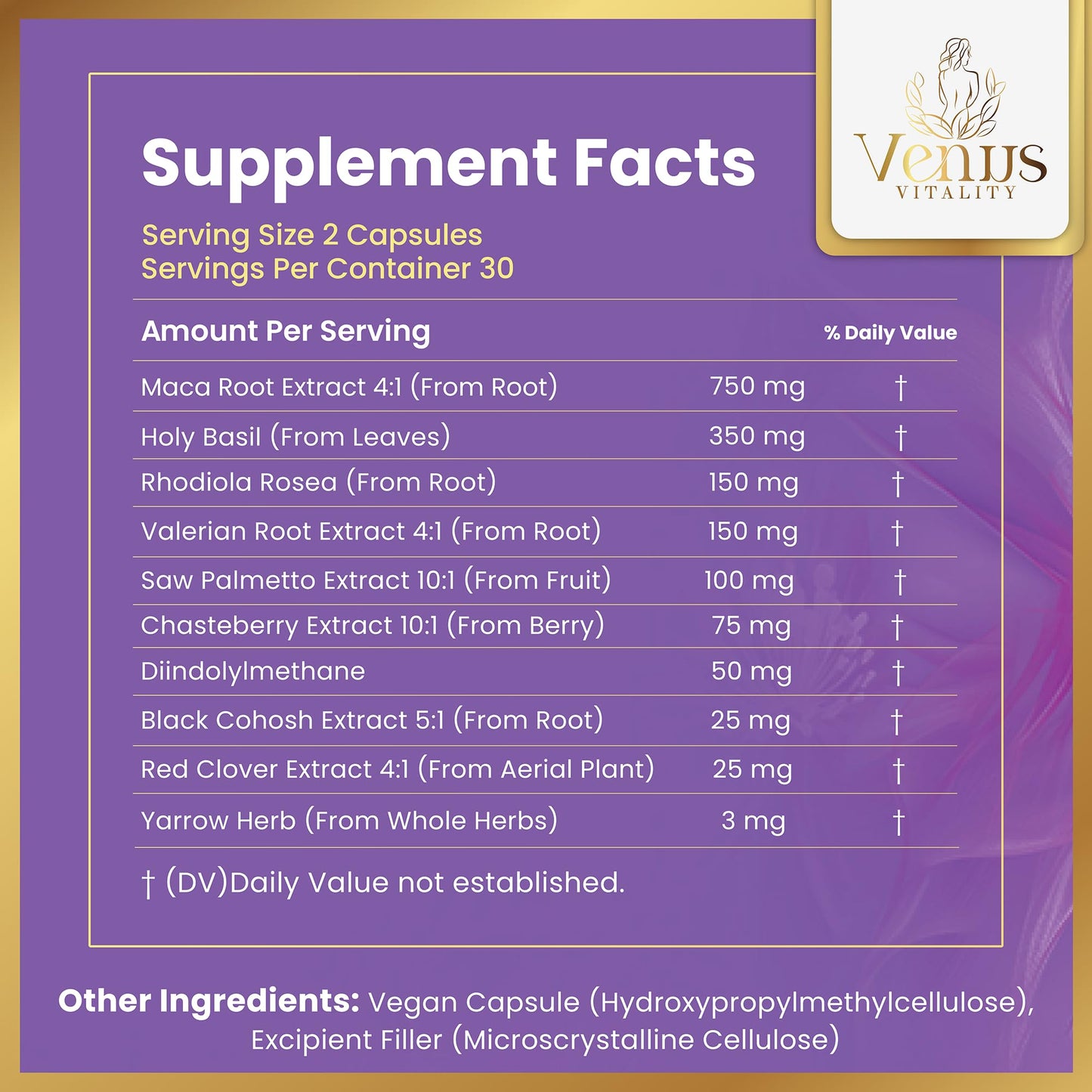 Menopause Supplements for Women - Female Hormone Balance & Immune Support - Mood Swings & Restful Sleep - Valerian Root & Saw Palmetto - Black Cohosh for Menopause Hot Flashes Relief - 60 Capsules - Maple Wellness Supplements