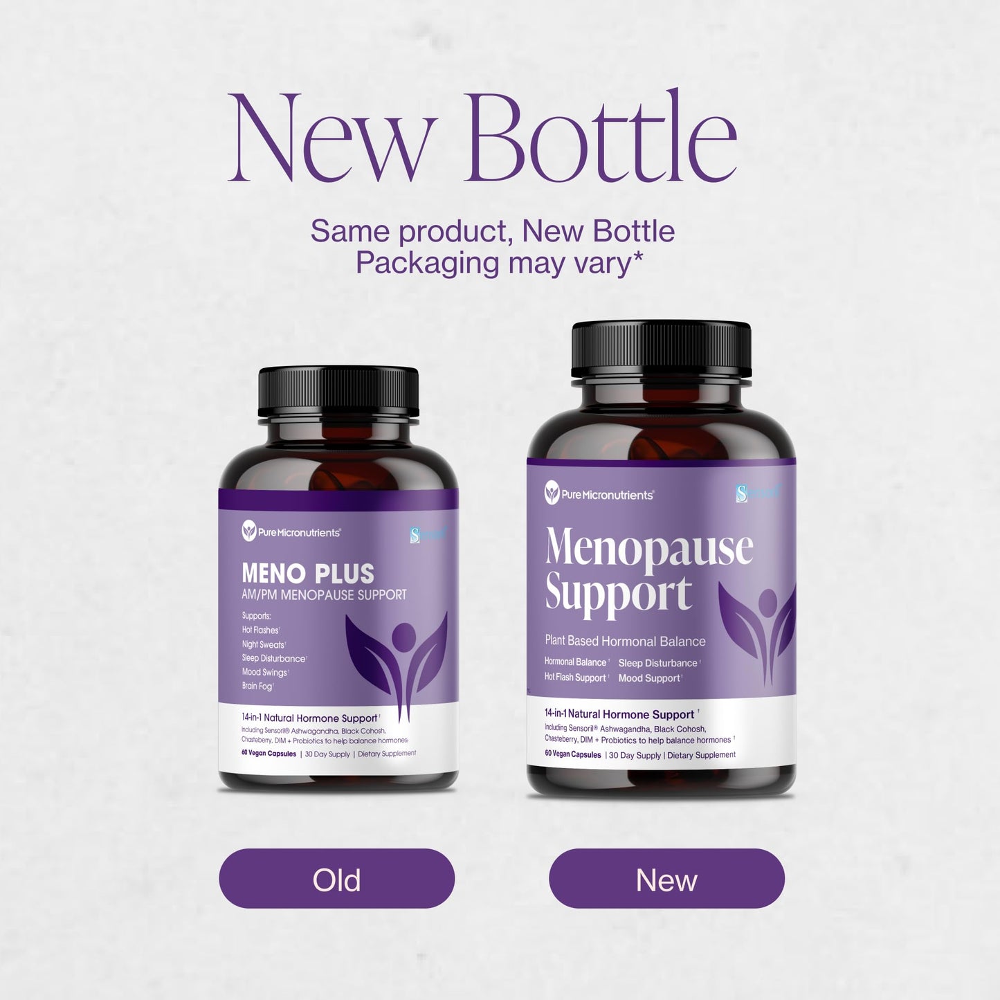 Menopause Supplements for Women - Natural Hormone Balance - Hot Flashes, Night Sweats, Sleep & Mood Support. with Sensoril® Ashwagandha, DIM, Chaste Berry & Black Cohosh Root - 60 Count - Maple Wellness Supplements