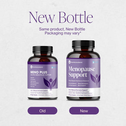 Menopause Supplements for Women - Natural Hormone Balance - Hot Flashes, Night Sweats, Sleep & Mood Support. with Sensoril® Ashwagandha, DIM, Chaste Berry & Black Cohosh Root - 60 Count - Maple Wellness Supplements