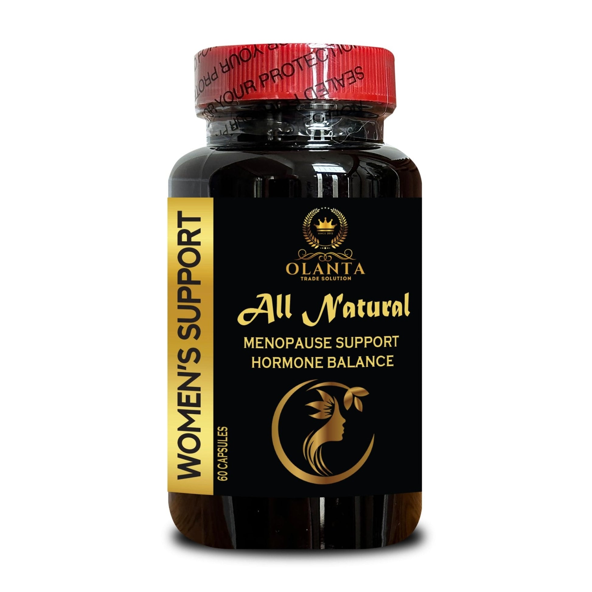 MENOPAUSE SUPPORT SUPPLEMENT - Perimenopause Supplements Women for Hot Flashes, Menopause Support, Supplement for Women Supports Hormone Balance with Black Cohosh - 1 Bottle 60 Capsules - Maple Wellness Supplements