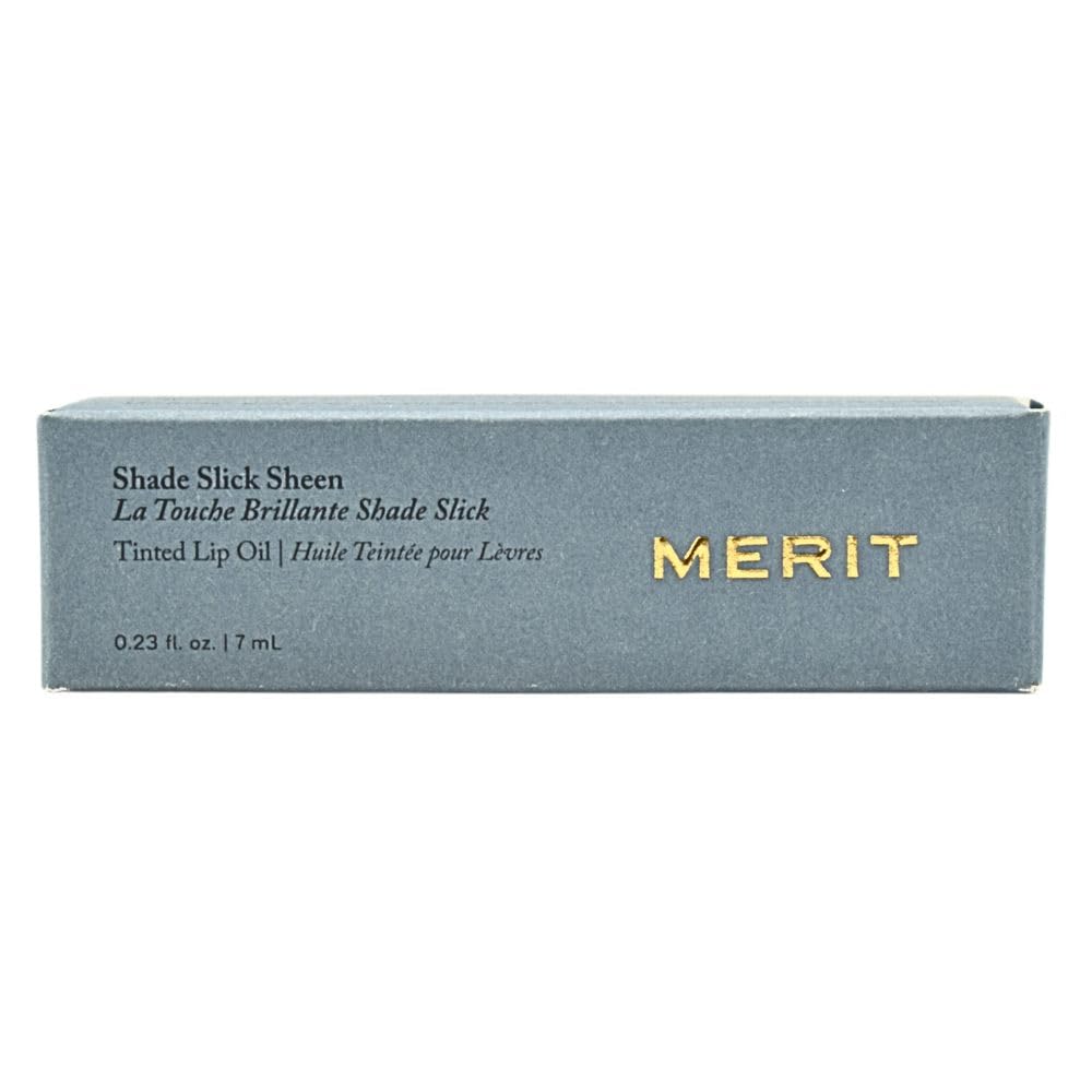Merit Shade Slick Hydrating Tinted Lip Oil – Twin Set Mauve | Vegan Lip Gloss with Rosehip, Shea & Jojoba Oils for Moisturizing High-Shine Color - Maple Wellness Supplements