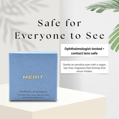 MERIT Solo Shadow Cream-to-Powder Soft Matte Eyeshadow Vachetta - Maple Wellness Supplements