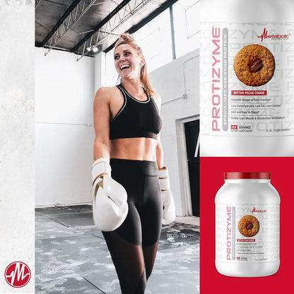 Metabolic Nutrition, Protizyme, 100% Whey Protein Powder, High Protein, Low Carb - Maple Wellness Supplements