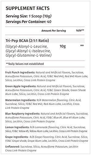 Metabolic Nutrition - TRIPEP - Tri-Peptide Branch Chain Amino Acid, BCAA Powder - Maple Wellness Supplements