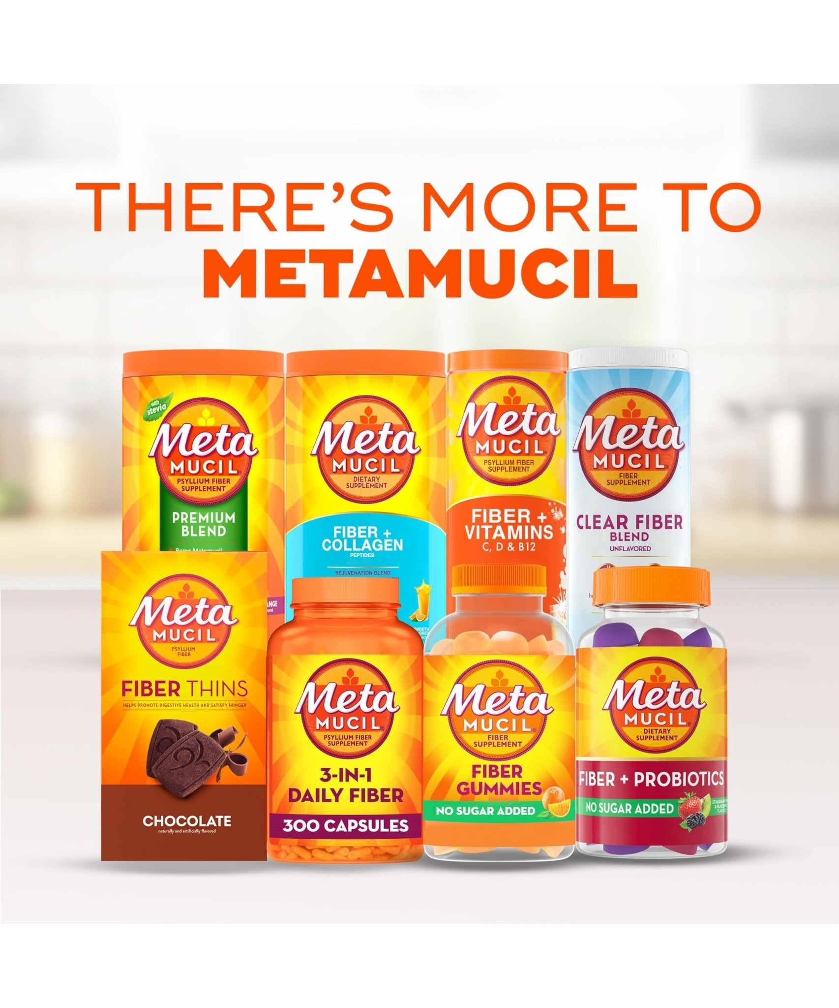 Metamucil Fiber Gummies for Adults, No Sugar Added Orange Flavor, 5g Prebiotic Plant Based Fiber Supplement Blend, 120 Count - Maple Wellness Supplements