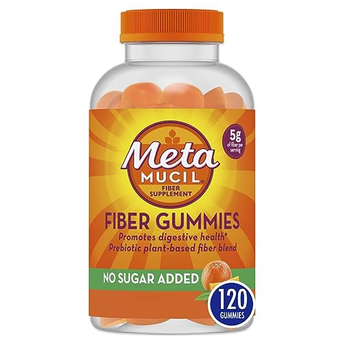 Metamucil Fiber Supplement Gummies, Sugar Free Orange Flavor, 5g Prebiotic Plant Based - Maple Wellness Supplements