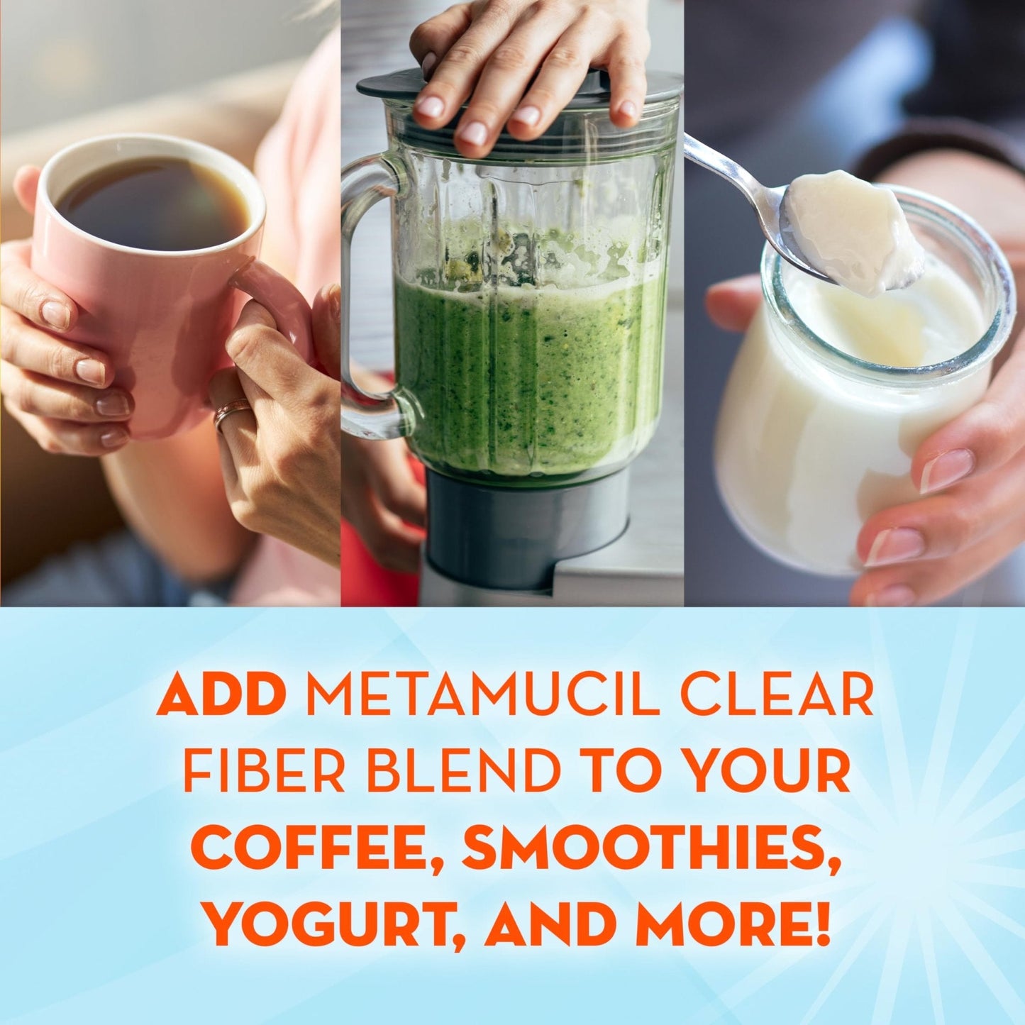 Metamucil Fiber Supplement, Unflavored Clear Mixing Powder, No Grit, No Sugar Added, Plant Based Prebiotic Fiber Supplement - Maple Wellness Supplements