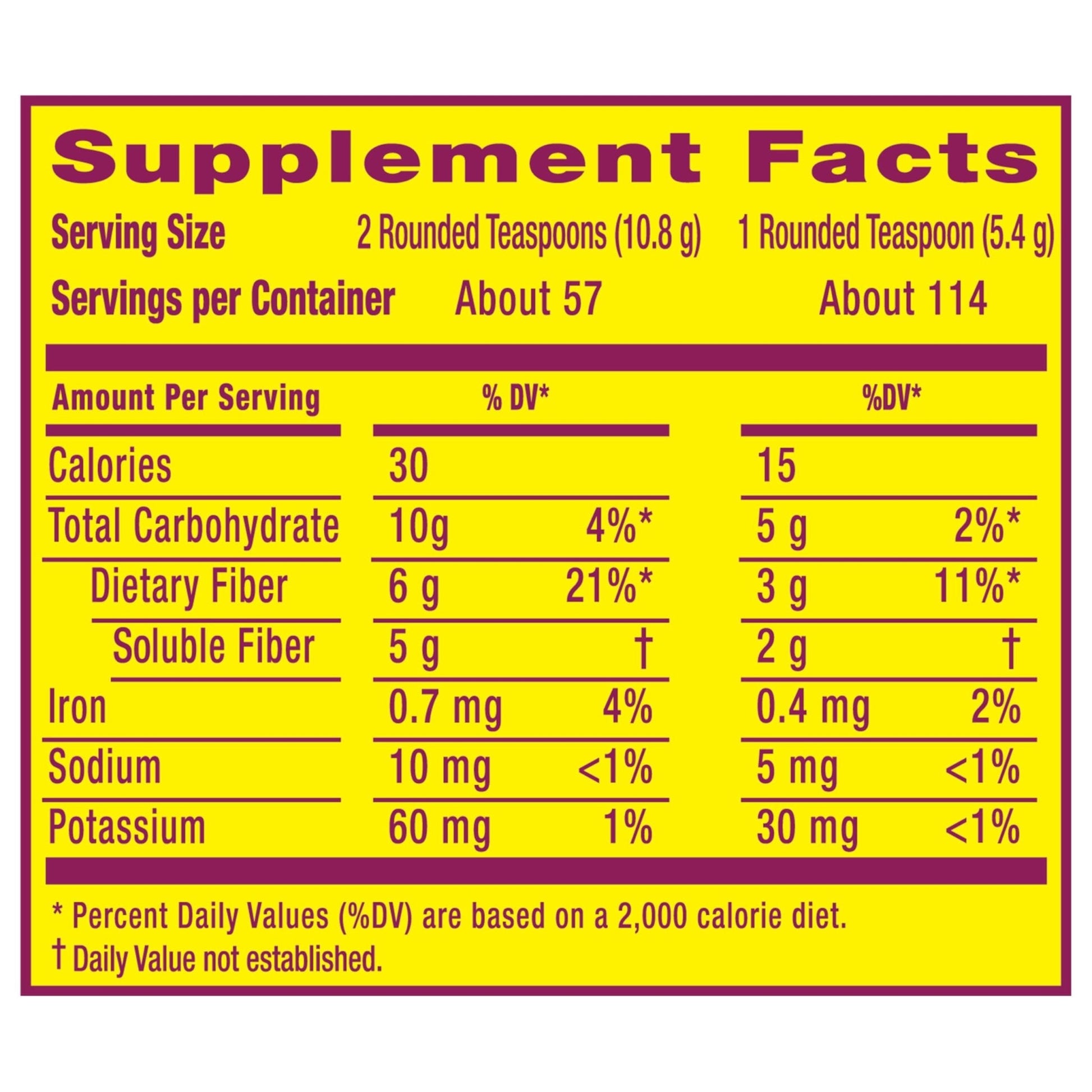 Metamucil, Psyllium Husk Powder, Unflavored with No Added Sweeteners, 114 Servings, 4-in-1 Fiber Supplement, Daily Psyllium Husk Fiber Powder - Maple Wellness Supplements