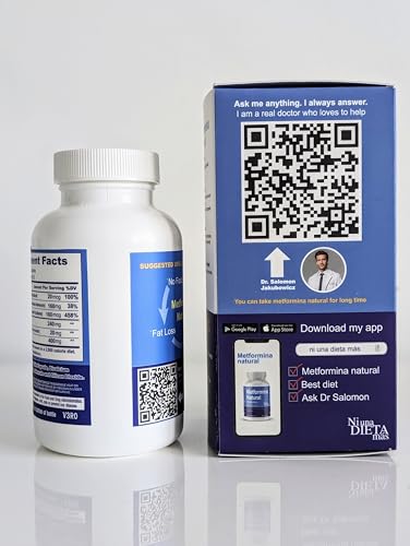 METFORMINA Natural - Weight Loss Aid and Metabolism Support - Dr Salomon, 60 Cap - Maple Wellness Supplements