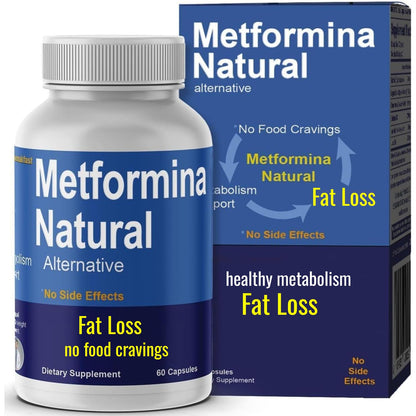 METFORMINA Natural - Weight Loss Aid - Metabolism Support - Dr Salomon (60 Capsules) - Maple Wellness Supplements