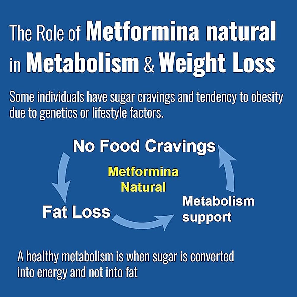 METFORMINA Natural - Weight Loss Aid - Metabolism Support - Dr Salomon (60 Capsules) - Maple Wellness Supplements