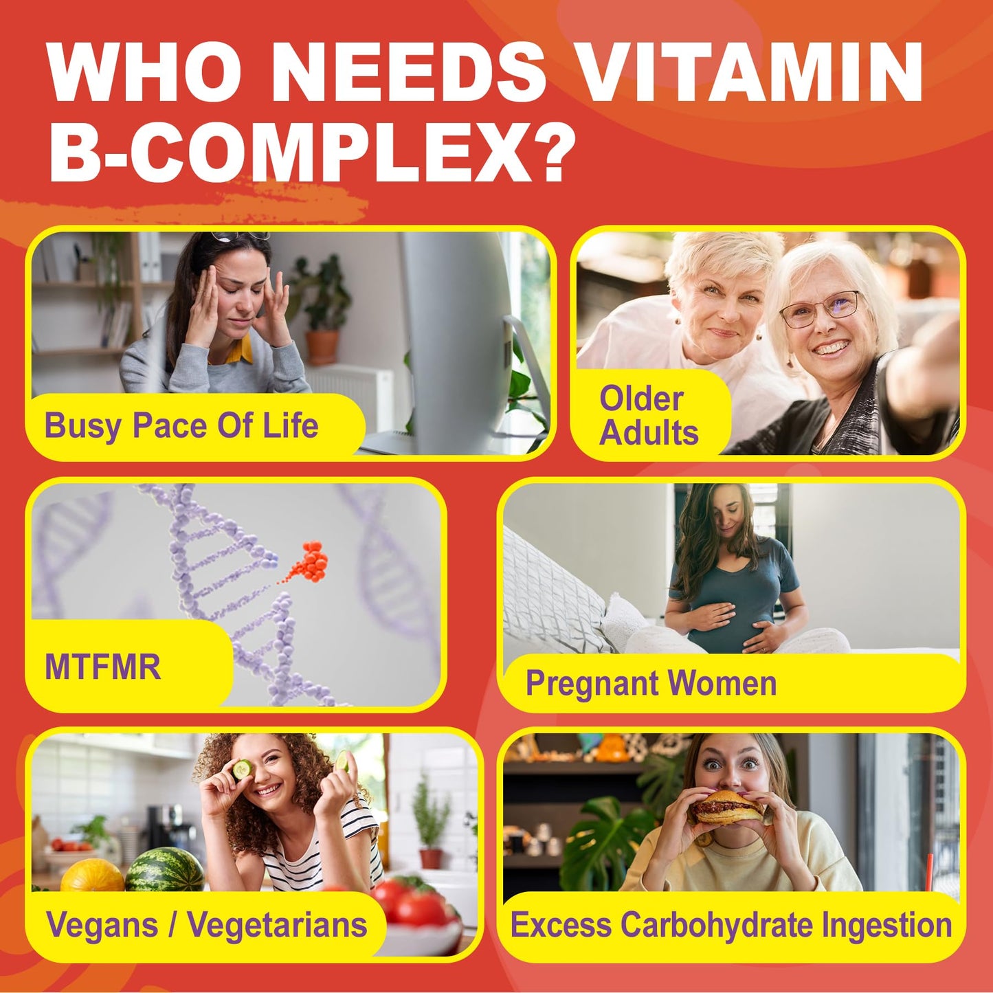Methylated Vitamin B Complex Gummies for Women & Men - 12-in-1 Multivitamin with 1000 mcg Methyl B12, 1700 mcg Methylfolate, 2000 mcg Biotin, Inositol for Energy - Maple Wellness Supplements